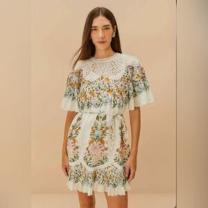 farm rio dotted forest maxi dress Delicate Forest Pink Maxi Dress